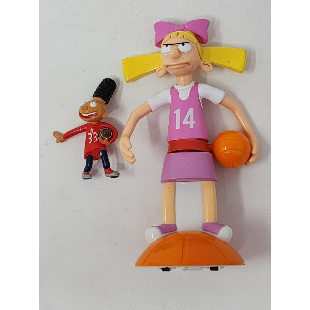 Vintage Nickelodeon 2003 Wendys‎ Hey Arnold Helga And Gerald Toys